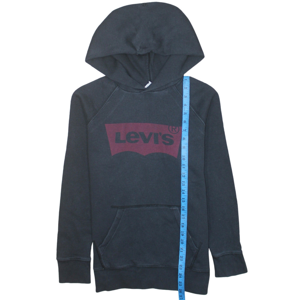 Mens UK Size XS Levi's Black Pullover Hoodie