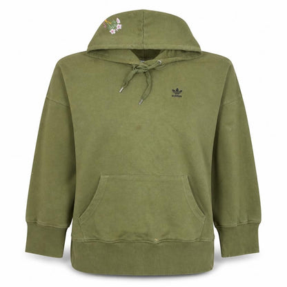 Womens UK Size 10 adidas Green Pullover Hoodie