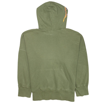 Womens UK Size 10 adidas Green Pullover Hoodie