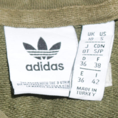 Womens UK Size 10 adidas Green Pullover Hoodie