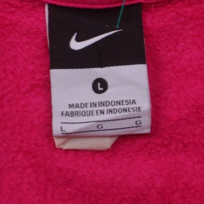 Womens UK Size L Nike Pink Full Zip Hoodie