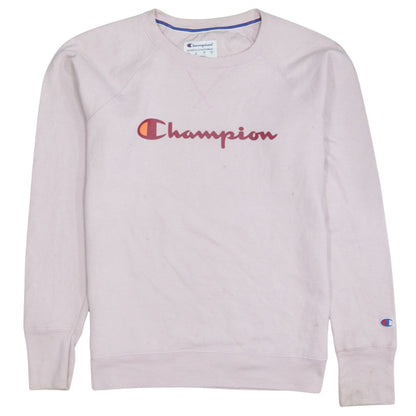 Womens UK Size M Champion Pink Pullover Sweatshirt