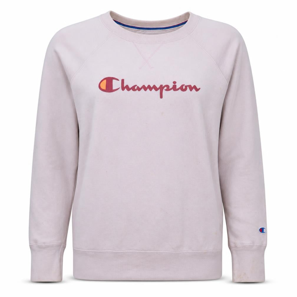 Womens UK Size M Champion Pink Pullover Sweatshirt
