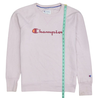 Womens UK Size M Champion Pink Pullover Sweatshirt