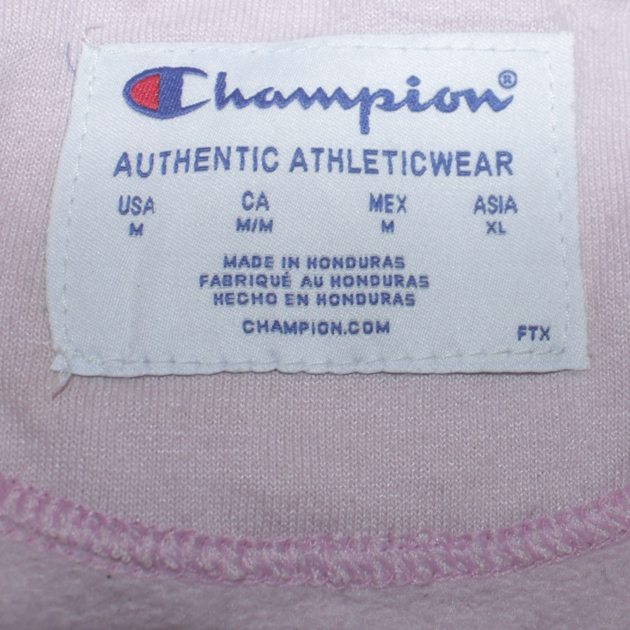 Womens UK Size M Champion Pink Pullover Sweatshirt
