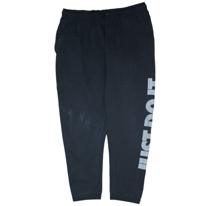 Mens UK Size L Nike Regular Fit Sweatpants Black Trousers