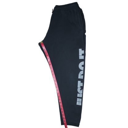 Mens UK Size L Nike Regular Fit Sweatpants Black Trousers