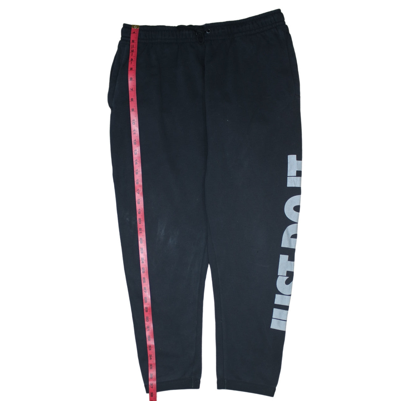 Mens UK Size L Nike Regular Fit Sweatpants Black Trousers