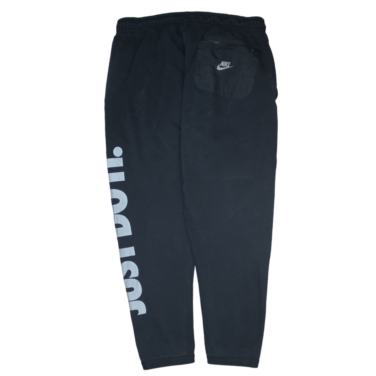 Mens UK Size L Nike Regular Fit Sweatpants Black Trousers