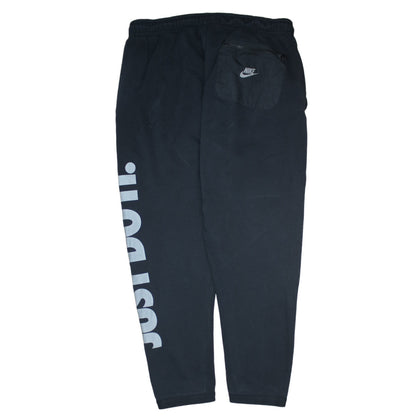 Mens UK Size L Nike Regular Fit Sweatpants Black Trousers