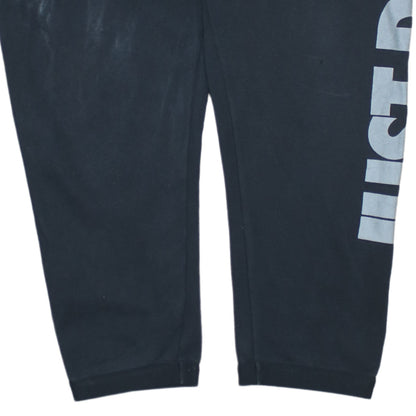Mens UK Size L Nike Regular Fit Sweatpants Black Trousers