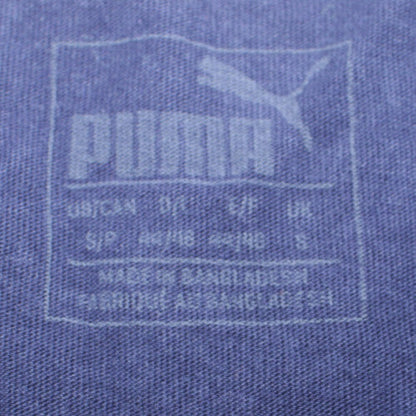 Puma Men's Blue Graphic Logo Short Sleeve Cotton T-Shirt Size S