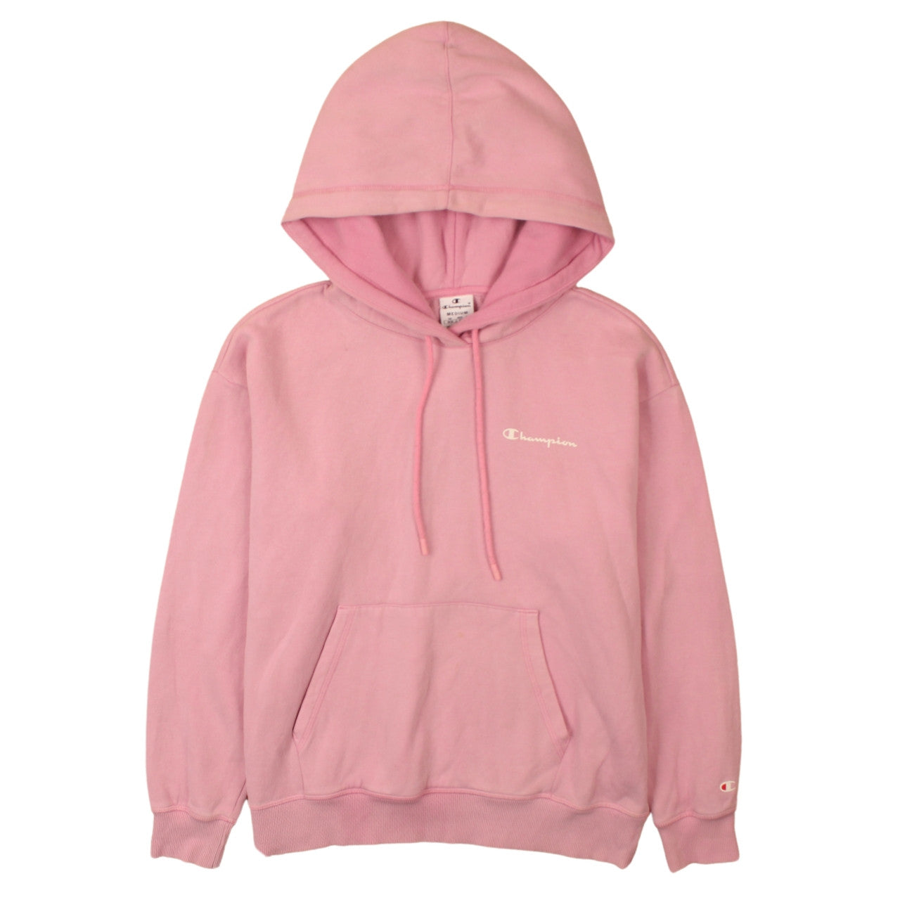 Womens UK Size M Champion Pink Pullover Hoodie
