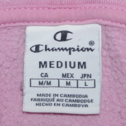 Womens UK Size M Champion Pink Pullover Hoodie