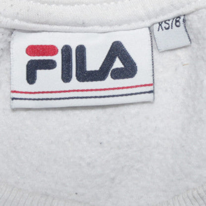 Womens UK Size XS FILA White Pullover Sweatshirt
