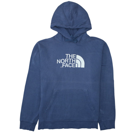 Mens UK Size L The North Face Blue Pullover Hoodie