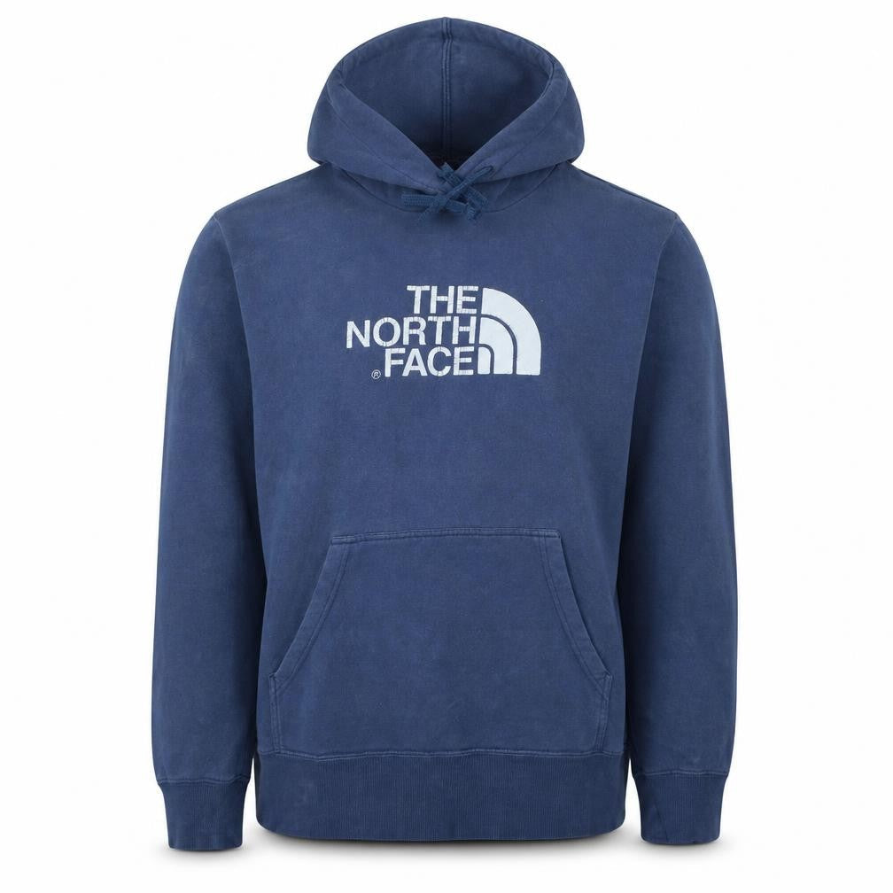Mens UK Size L The North Face Blue Pullover Hoodie