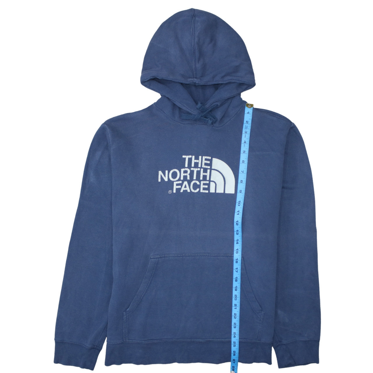 Mens UK Size L The North Face Blue Pullover Hoodie