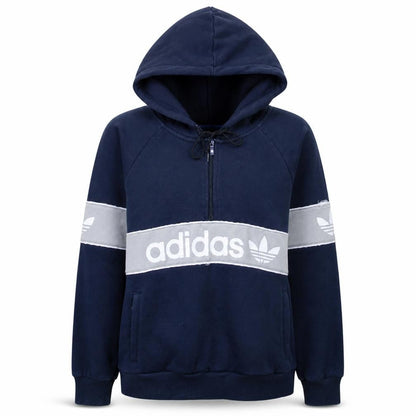 Womens UK Size 14 adidas Blue Pullover Hoodie