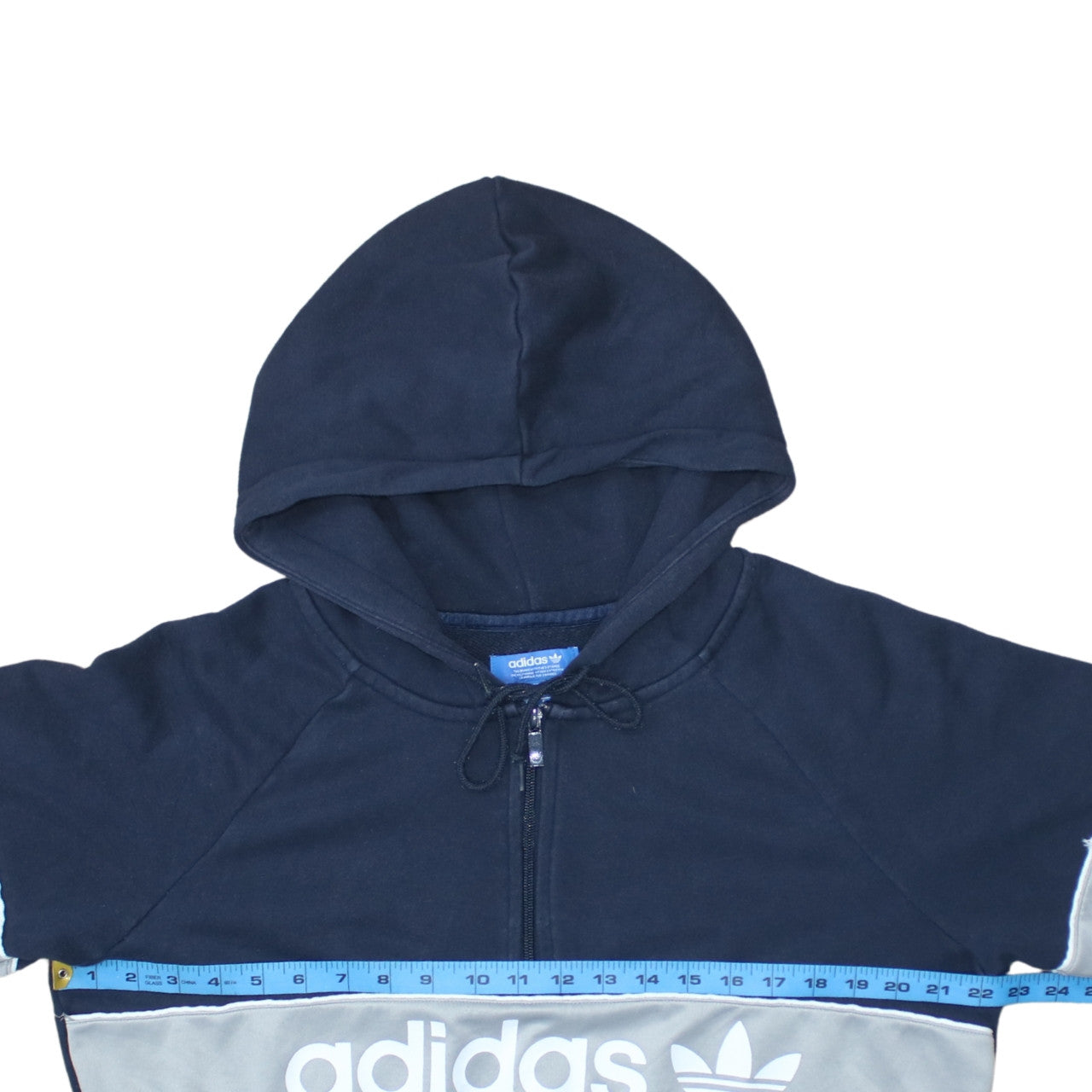 Womens UK Size 14 adidas Blue Pullover Hoodie