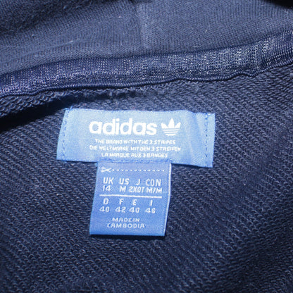 Womens UK Size 14 adidas Blue Pullover Hoodie