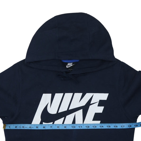Mens UK Size S Nike Blue Pullover Hoodie