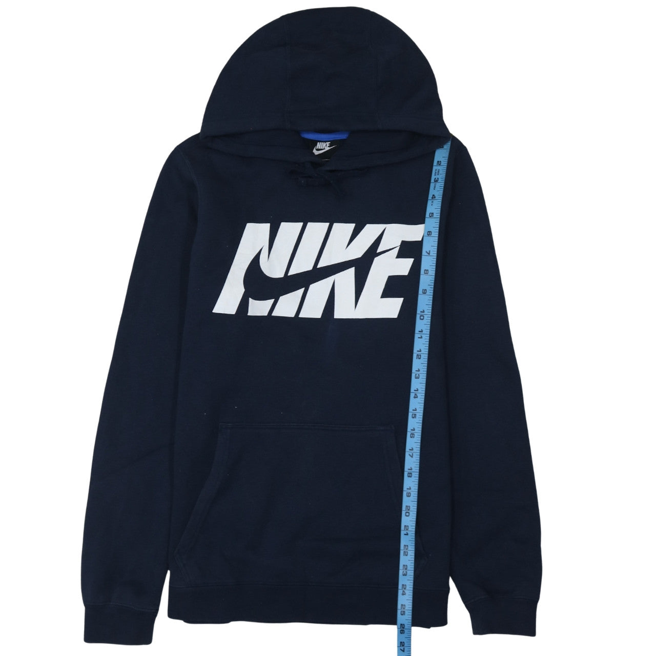 Mens UK Size S Nike Blue Pullover Hoodie