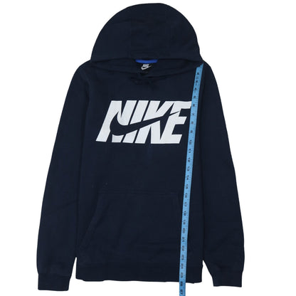 Mens UK Size S Nike Blue Pullover Hoodie