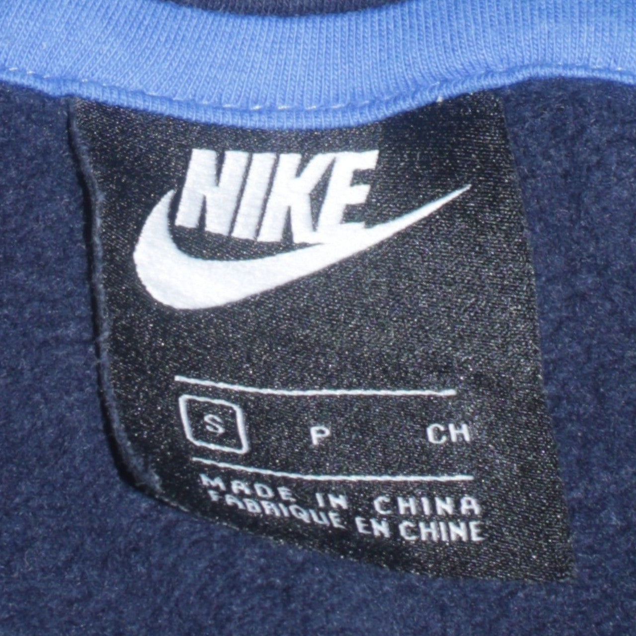 Mens UK Size S Nike Blue Pullover Hoodie