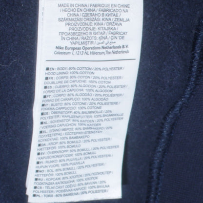 Mens UK Size S Nike Blue Pullover Hoodie
