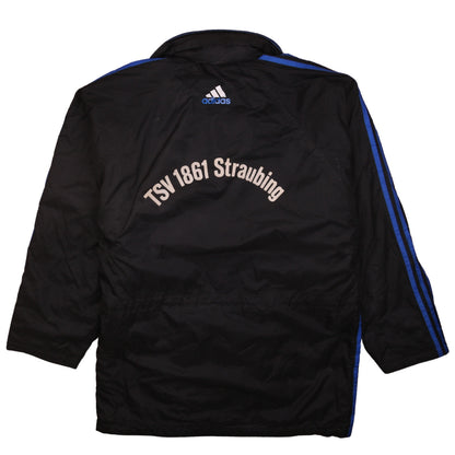 Mens UK Size L adidas Black Windbreaker Coat