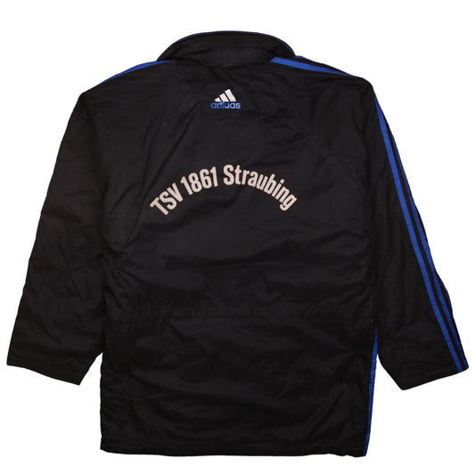 Mens UK Size L adidas Black Windbreaker Coat
