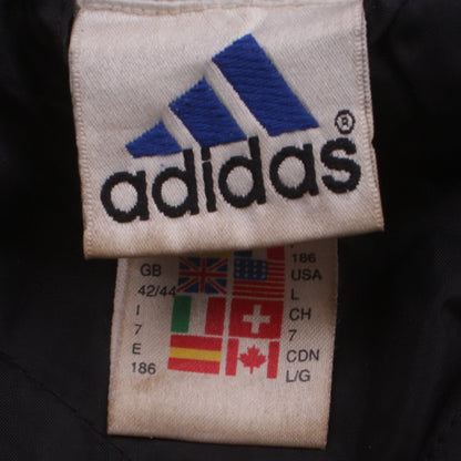 Mens UK Size L adidas Black Windbreaker Coat