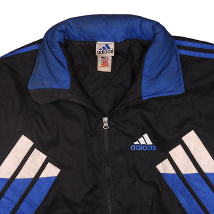 Mens UK Size L adidas Black Windbreaker Coat