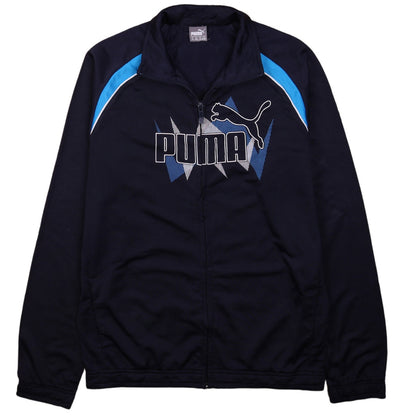 Puma Boys Blue Track Jacket Size 14 Years Full Zip Activewear Top