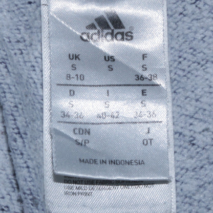 Adidas Womens Blue Jogger Sweatpants S Elastic Waist Logo