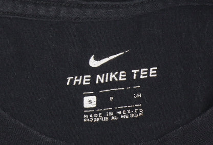Nike Men's Black Long Sleeve Crew Neck Cotton Tee Shirt Size S