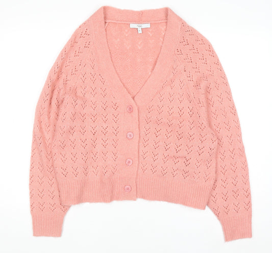 Womens UK Size M NEXT Pink Cardigan Jumper