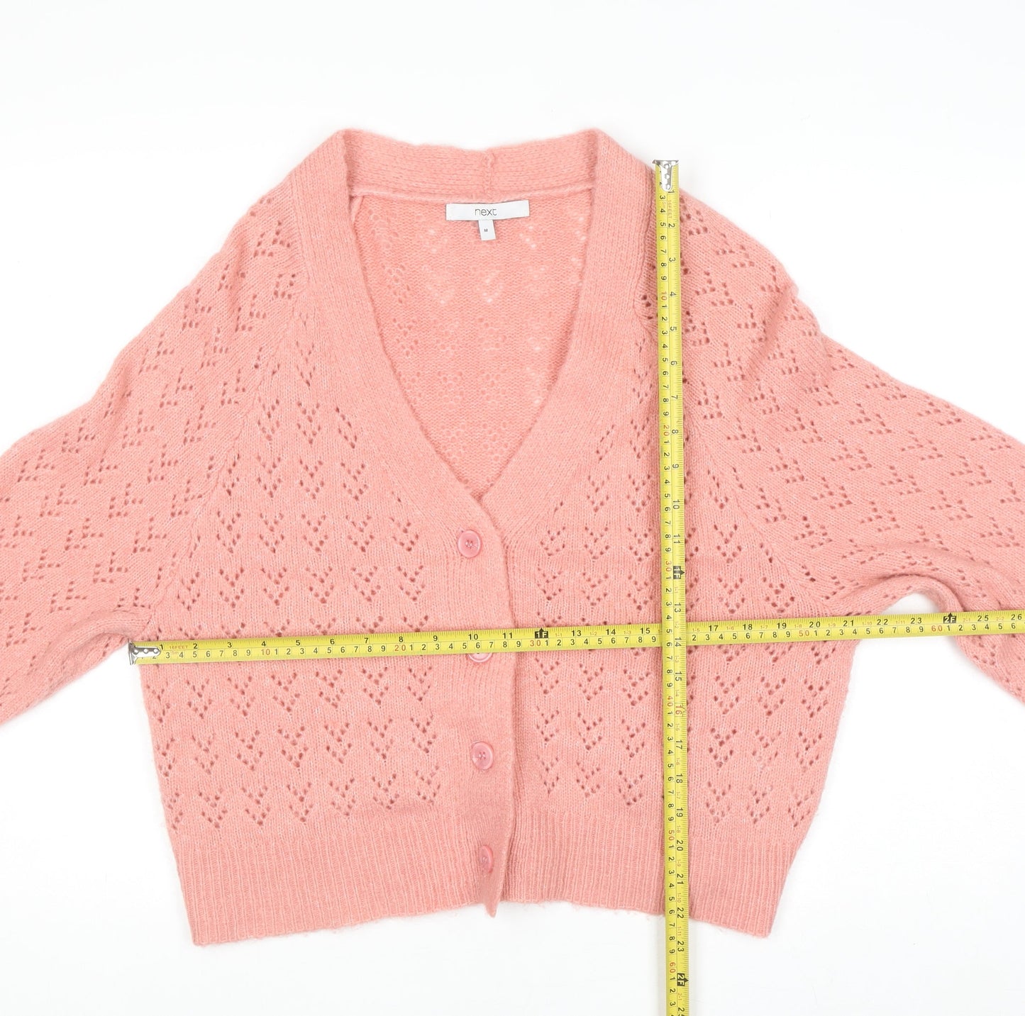 Womens UK Size M NEXT Pink Cardigan Jumper