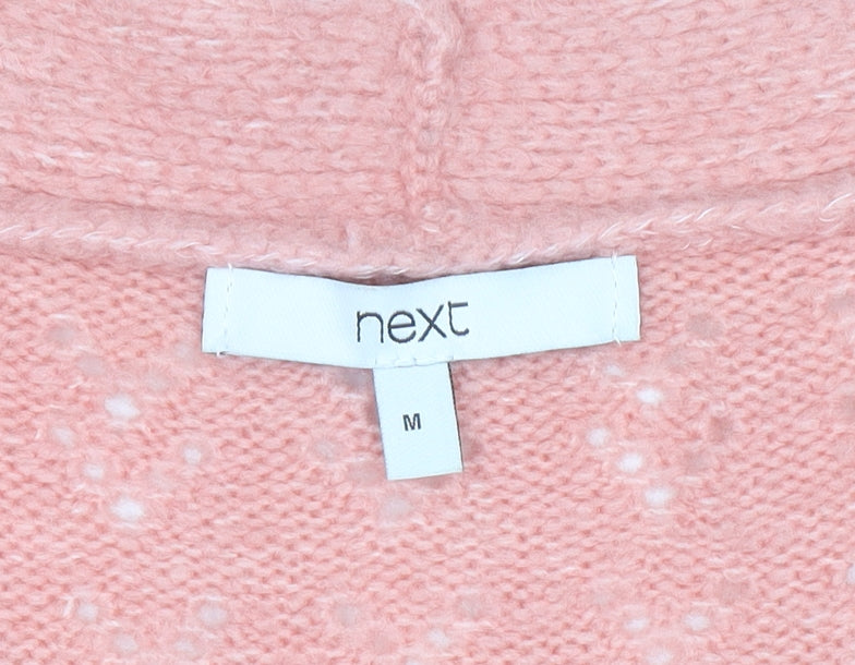 Womens UK Size M NEXT Pink Cardigan Jumper