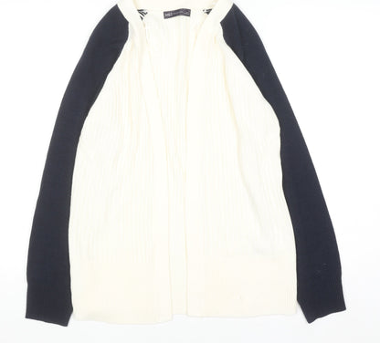 Marks and Spencer Women's Cream Mix Cardigan Small Acrylic Knit