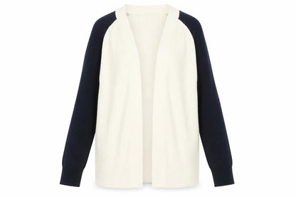 Marks and Spencer Women's Cream Mix Cardigan Small Acrylic Knit