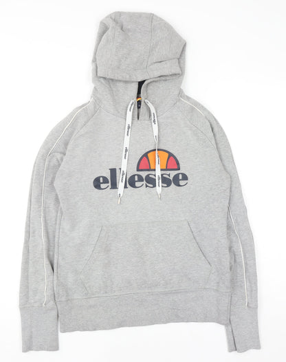 Womens UK Size 10 ellesse Grey Pullover Hoodie