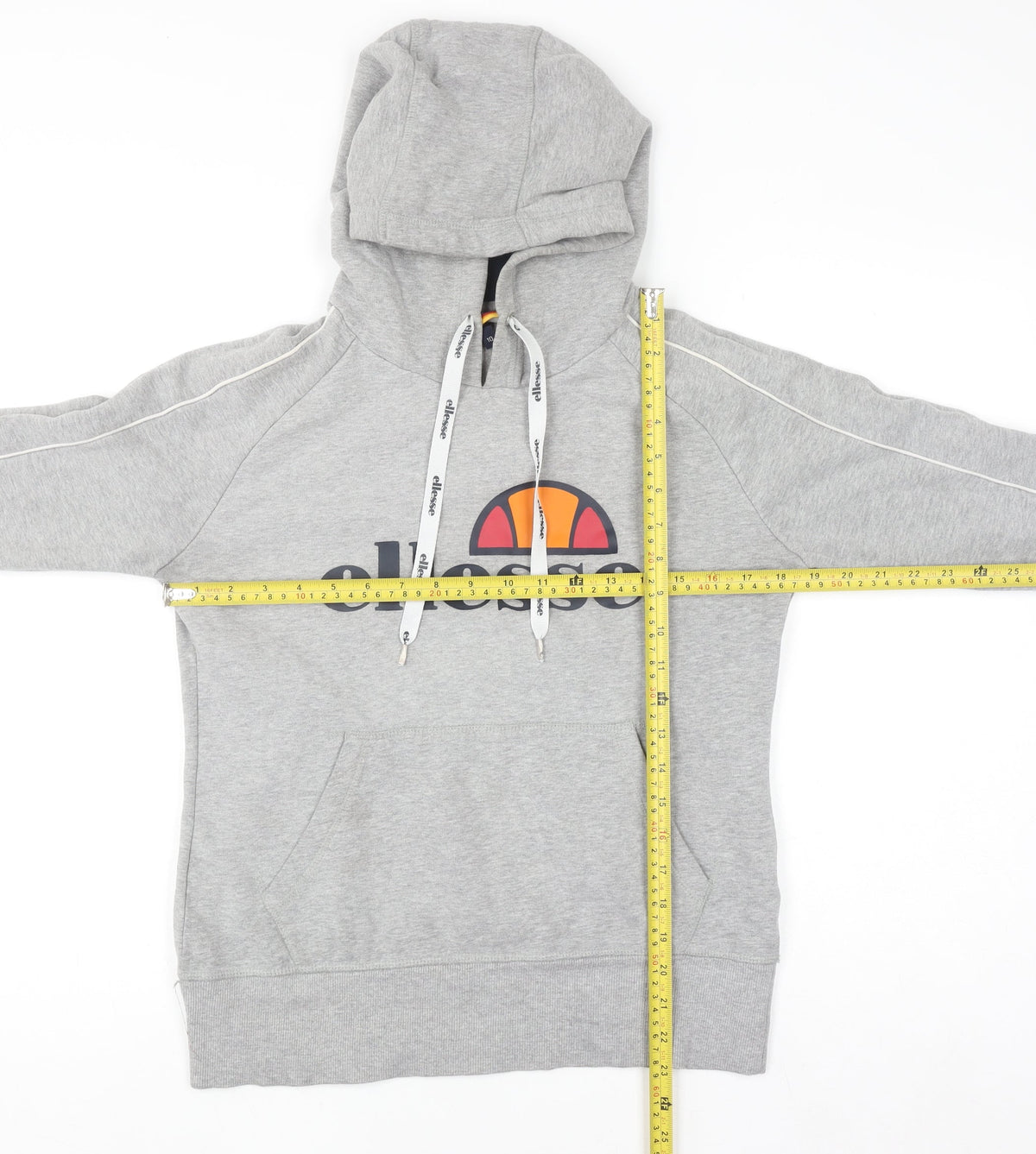 Womens UK Size 10 ellesse Grey Pullover Hoodie