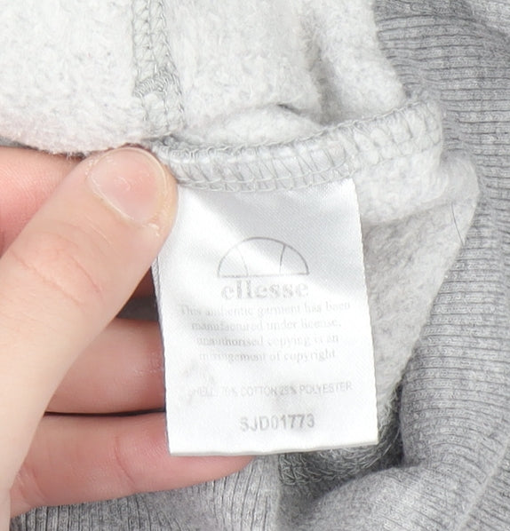 Womens UK Size 10 ellesse Grey Pullover Hoodie
