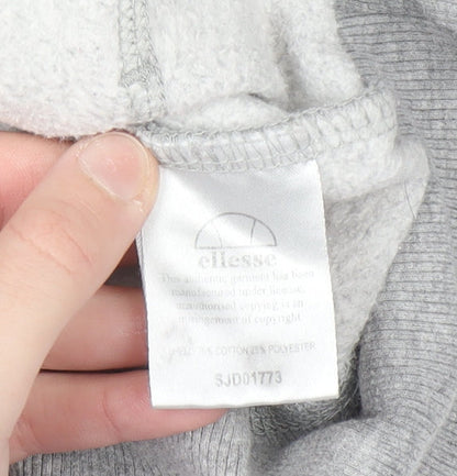 Womens UK Size 10 ellesse Grey Pullover Hoodie