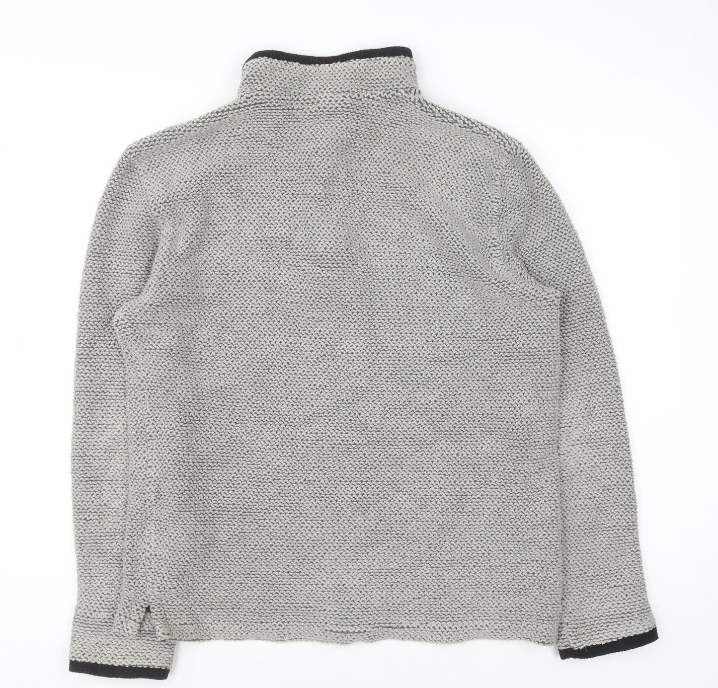 Mens UK Size S Weird Fish Grey 1/2 Zip Sweatshirt