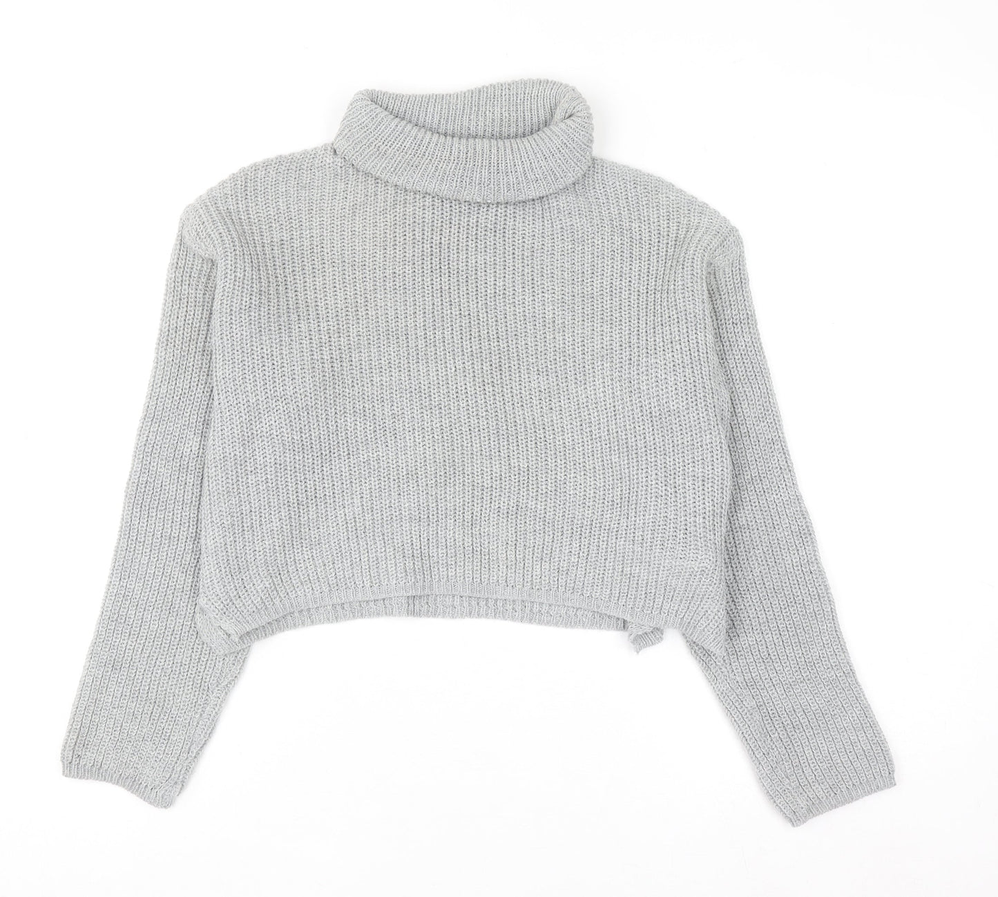 Womens UK Size S Missguided Grey Pullover Jumper