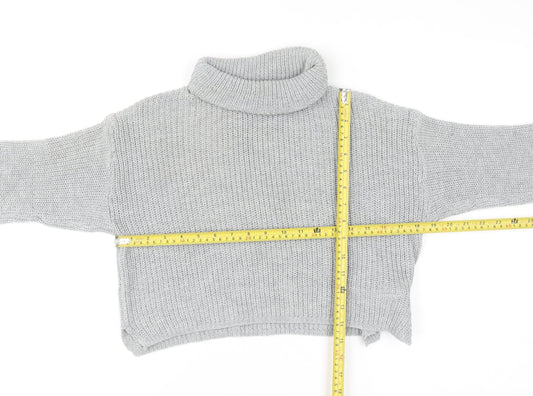 Womens UK Size S Missguided Grey Pullover Jumper