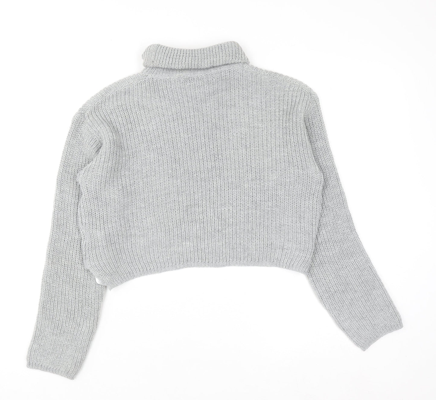 Womens UK Size S Missguided Grey Pullover Jumper